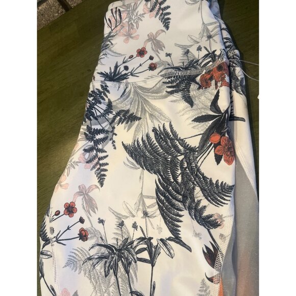 Zella High-Rise Compression Leggings In Tropical Toile Print M - Picture 3 of 10